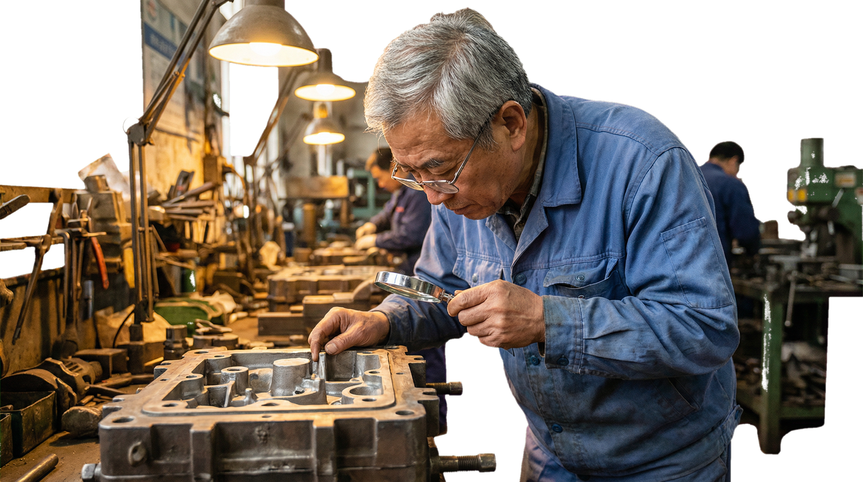 The Casting Doctor inspecting a mold
